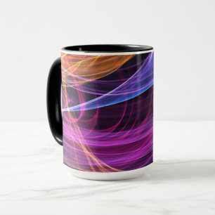 Mug Lumière vortex arc-en-ciel abstrait