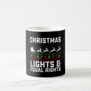 Mug Lumières De Noël Et Égalité Des Droits Féministes