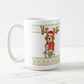 Mug Lumières de Noël moches beagles