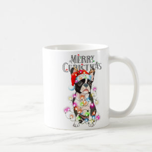 Mug Lumières de Noël Terrier de Boston Chien de Noël