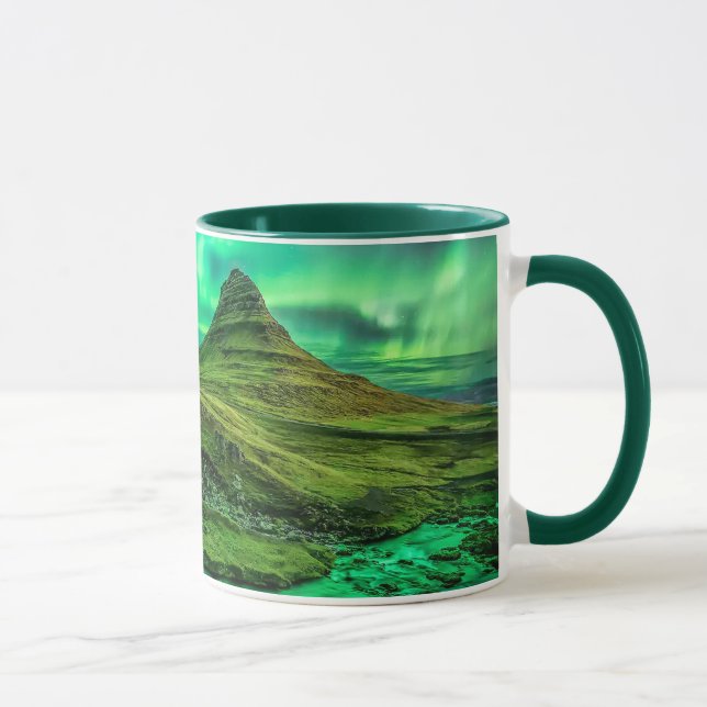 Mug Lumières du Nord sur l'Islande (Droite)