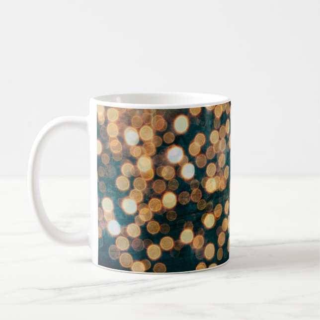 Mug lumières fond abstrait, arrière - plan, noir, flou (Gauche)
