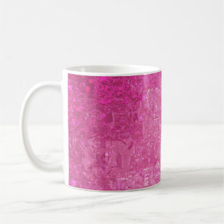 Mug Lumineux rose Abstrait Mosaïque brillant