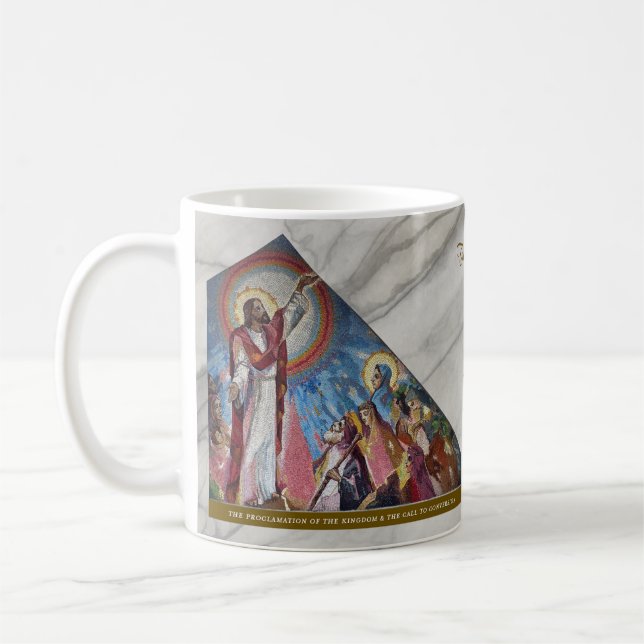 Mug Luminous Rosary Mysteries Item #3: Proclamation (Gauche)