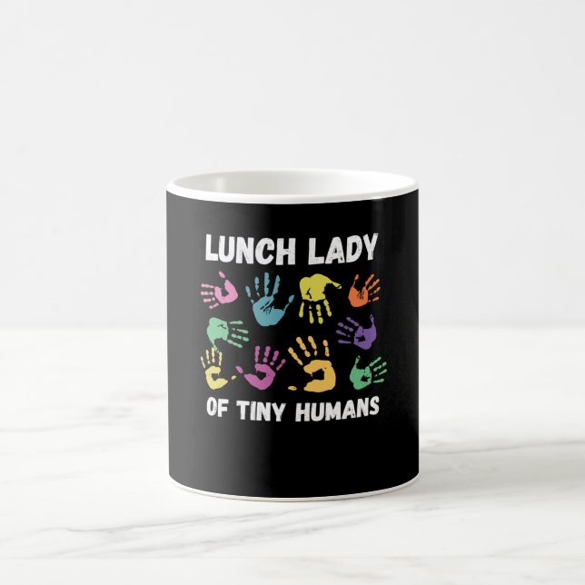 Mug Lunch Lady Gift School Cafétéria (Centre)