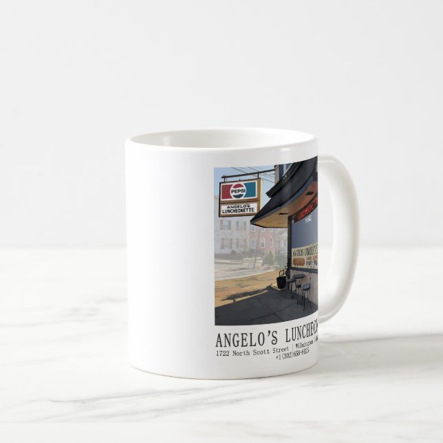 Mug Luncheonette de café Angelo (Devant droit)