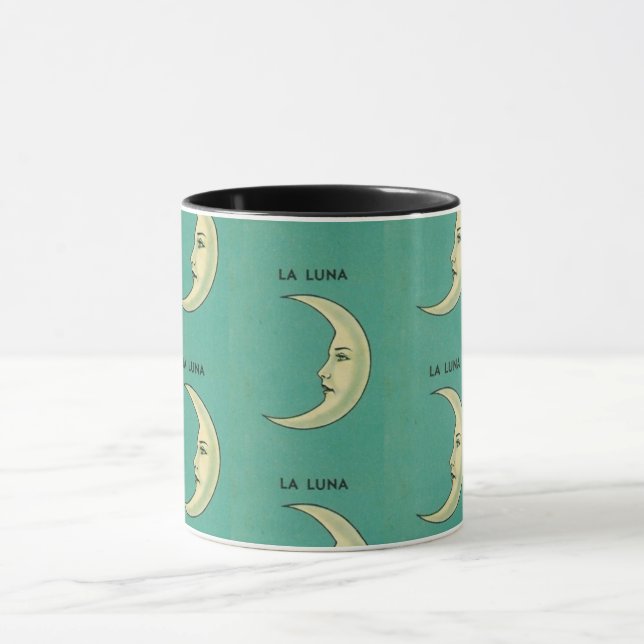 Mug Lune de croissant vintage (Centre)