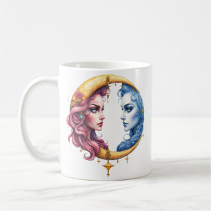 Mug Lune de l'Équilibre Éternel – Âmes de Feu et d'Eau