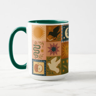 Mug Lune de soleil céleste Boho Retro