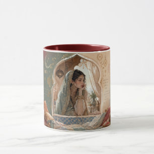 Mug Lune du désert, élégante arabesque d'art inspiré d