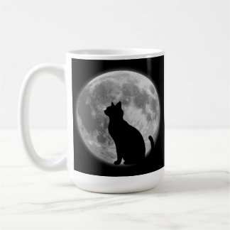 Mug Lune et chat noir