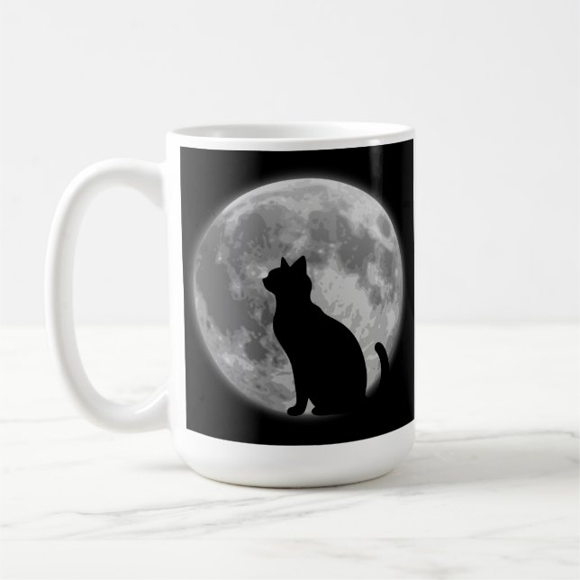 Mug Lune et chat noir (Gauche)