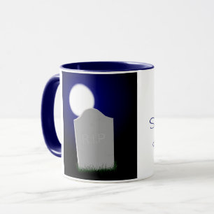 Mug * Lune et pierre tombale de Halloween éffrayantes