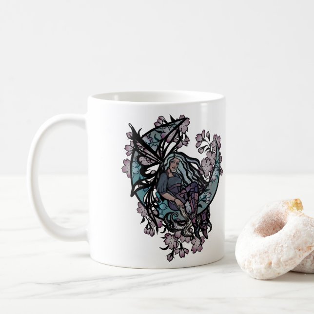 Mug Lune Fée Enfant Fées Lune Enfant déesse lune (Avec donut)