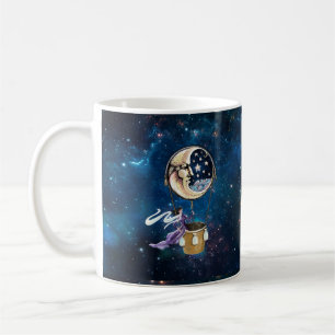 Mug Lune magique nuit ciel chaud air ballon