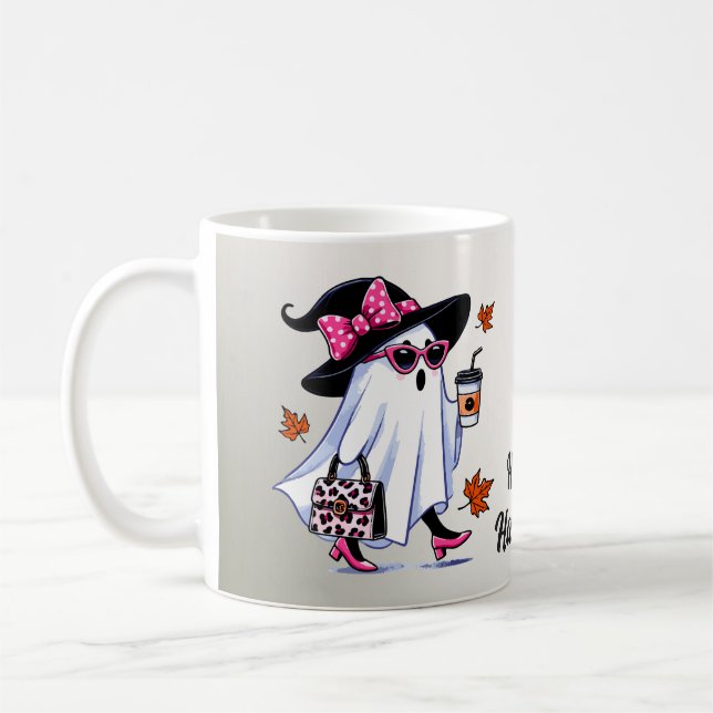 Mug Lunettes de soleil Halloween mignonne sorcière élé (Gauche)
