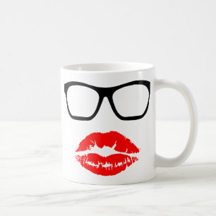 Mug Lunettes nerd et baiser en bâton