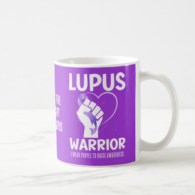 Mug LUPUS WARRIOR Purple Ribbon Sensibilisation (Droite)