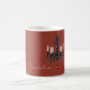 Mug Lustre Noir Bijou Rouge