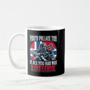 Mug Lutefisk Fish Food Viking Design pour un F norvégi