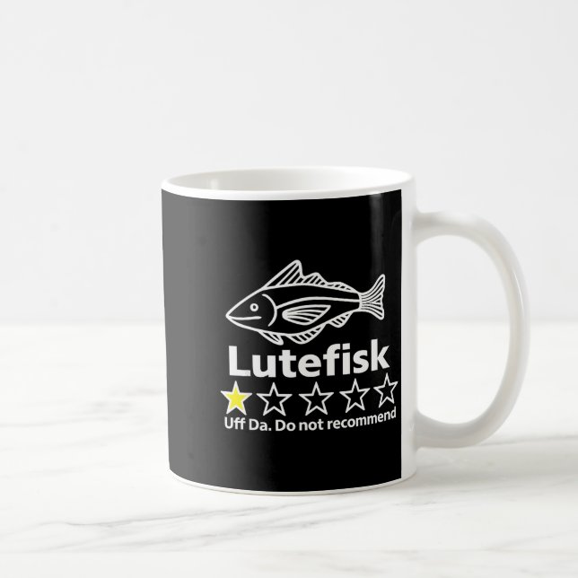 Mug Lutefisk Highly Recommend Funny For Men Women  (Droite)