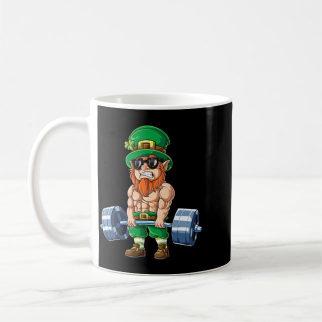 Mug Lutin de la Saint-Patrick musculation (Gauche)