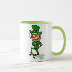 Mug Lutin irlandais chanceux fâché drôle