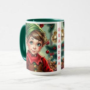 Mug Lutine de dessin animé fantaisiste   Noël personna