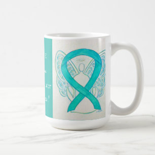 Mug Lutte contre le cancer de l'ovaire Ruban Angel Mus