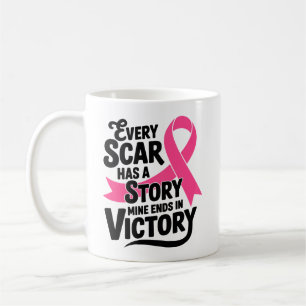 Mug Lutte contre le cancer du sein Survivant du guerri