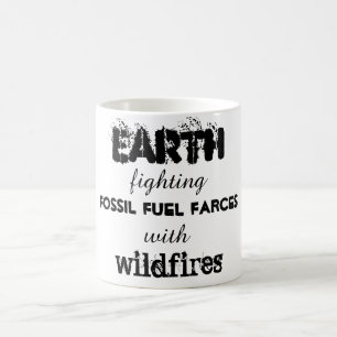 Mug Lutte contre les farces de combustibles fossiles a