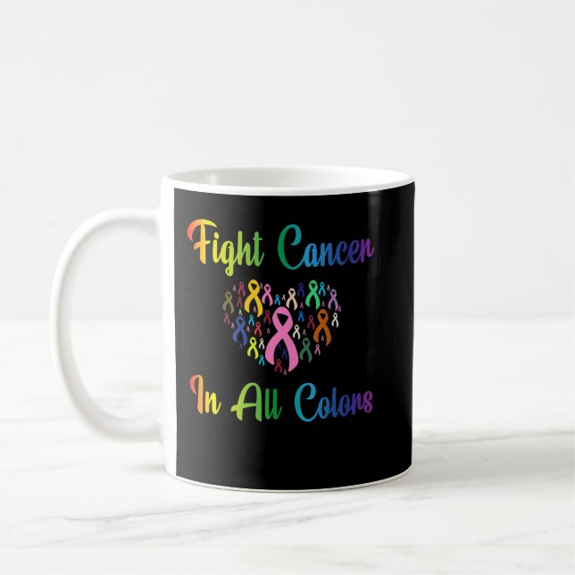 Mug Lutter contre le cancer, Combattre les couleurs du (Gauche)