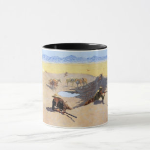 Mug Lutter pour le trou d'eau (par Frederic Remington)
