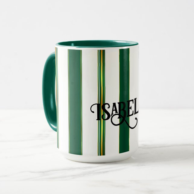 Mug Luxe Linge tendance Green Texture Collection (Devant gauche)