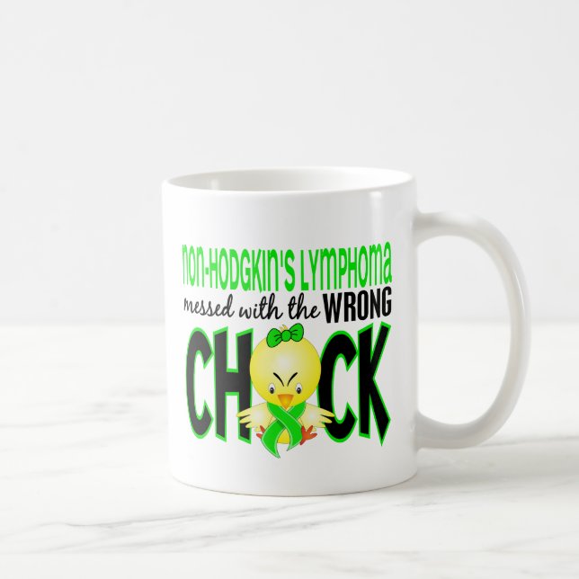 Mug Lymphome non Hodgkinien sali avec le poussin faux (Droite)