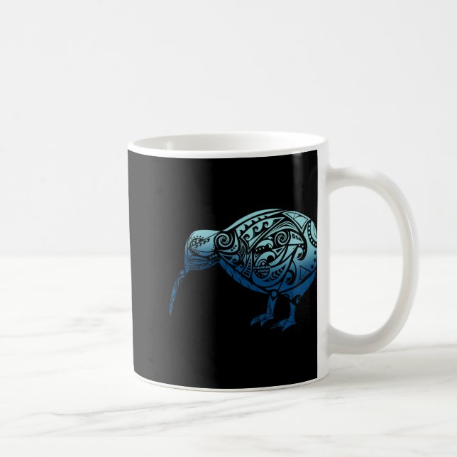 Mug Lynesia Maori Kiwi Bird Ocean Blue New Zealand  (Droite)