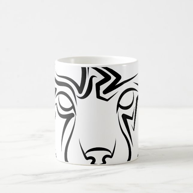 Mug Lynx tribale noire et blanche (Centre)