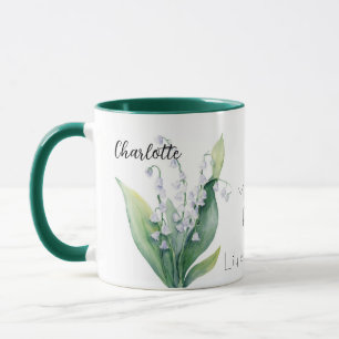 Mug Lys de la vallée mai Mois de naissance Fleur