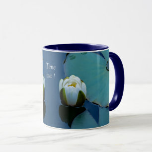 Mug Lys d'eau blanche dans l'étang - bien-être