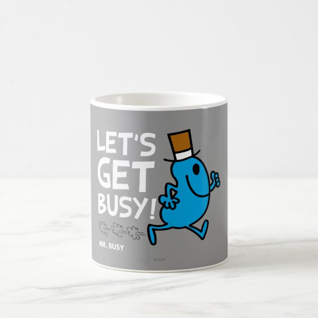 Mug M. Busy | Devenons occupés Texte blanc (Centre)