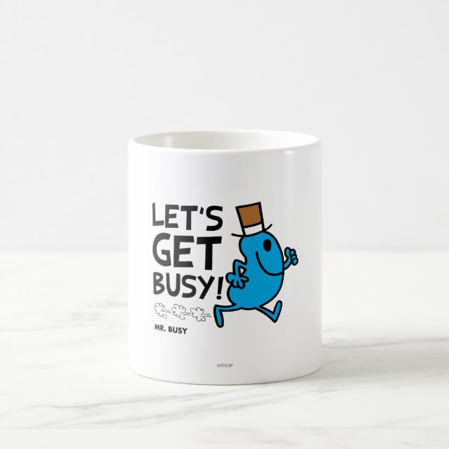 Mug M. Busy | Occupons-nous le texte noir (Centre)
