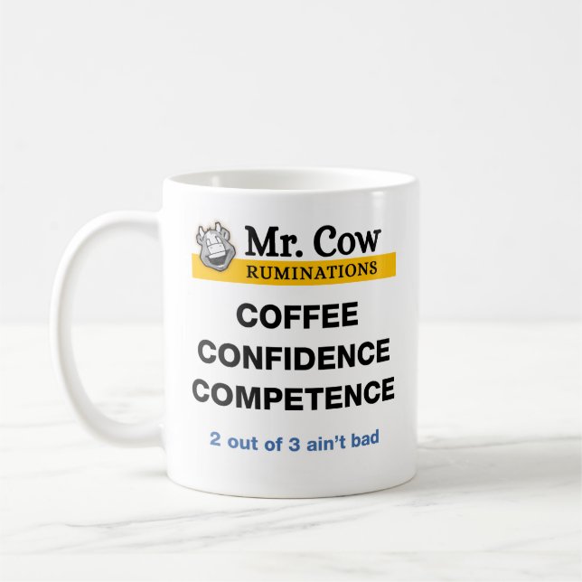 Mug M. Cow, Compétence en matière de confiance du café (Gauche)