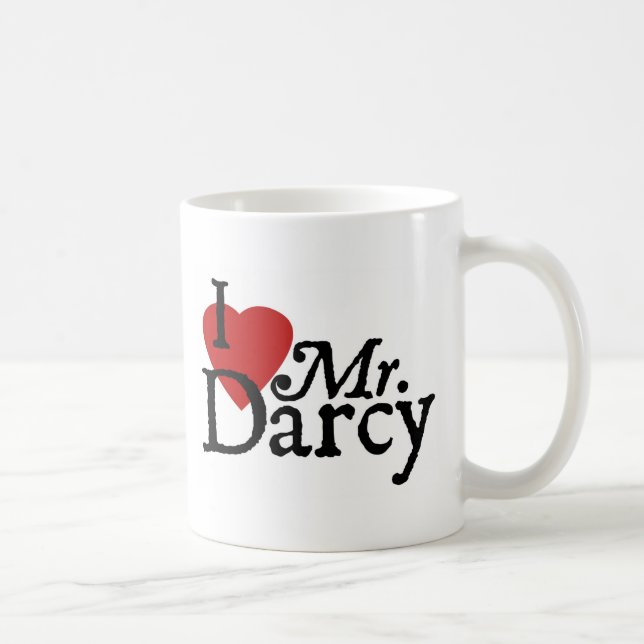 Mug M. Darcy d'AMOUR de Jane Austen I (Droite)