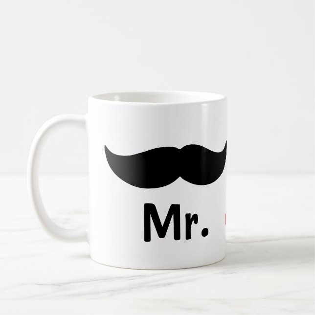 Mug M. Et M. Mustache Mariage gay (Gauche)