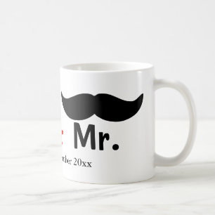Mug M. Et M. Mustache Mariage Gay Personnalisable