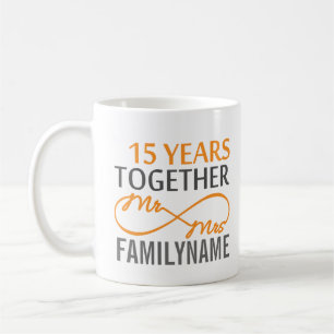 Mug M. et Mme 15th Anniversary
