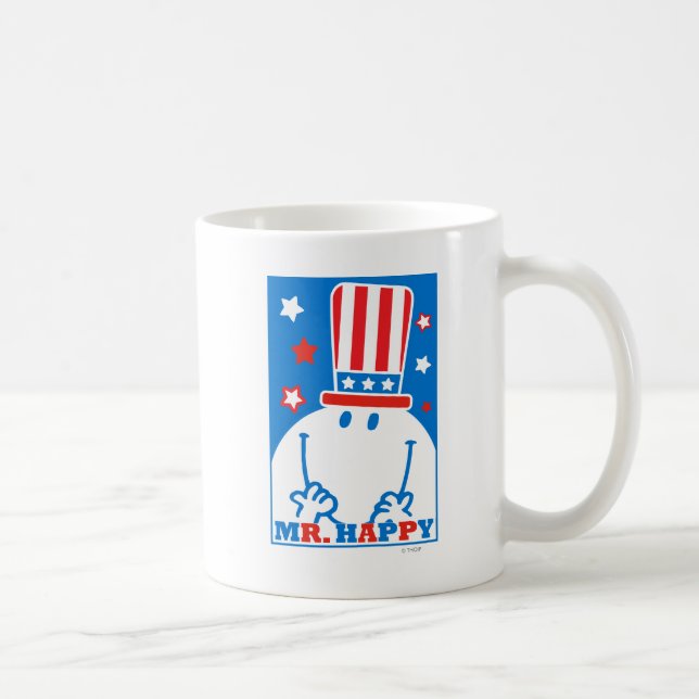 Mug M. Happy Avec Le Casquette Patriotique (Droite)