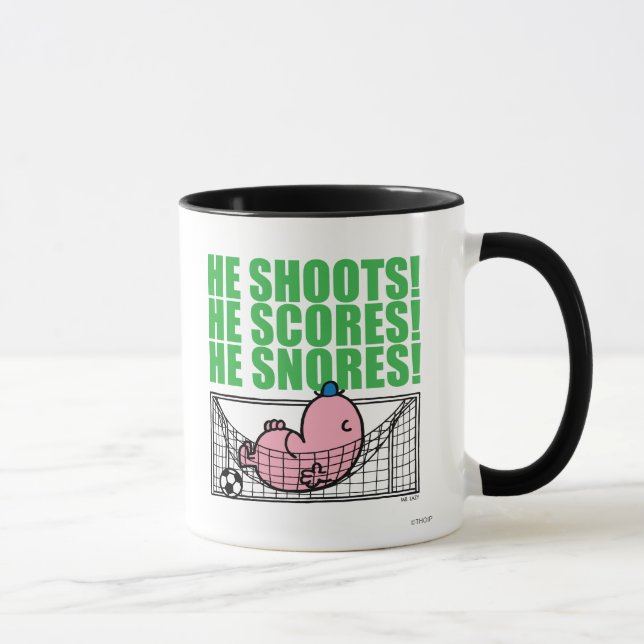 Mug M. Lazy Napping Dans Un But De Football (Droite)