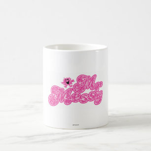 Mug M. Messy   Nom rose étincelant