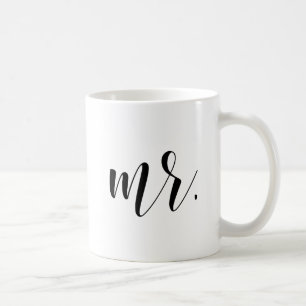 Mug M. Modern Calligraphy Typographie noire